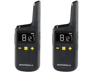Motorola XT185 Two-Way Radio 16 Canales 446 MHz Negro - Walkie-Talkie (16 Canales, 446 MHz, 8 Km, 24 h de batería)