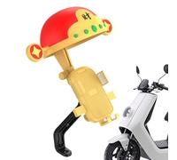 Motorrad-Handyhalter - Motorrad-Handyhalterung | Wasserdichter Lenker-Telefonhalterungsständer, Gott des Glücks Hut Sonnenschutz Regenschutz Telefonclip für Fahrrad, Roller, Elektroautos
