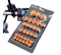 Motorrad-Kopfschraubenabdeckung - Motorrad-Kopfschraubenabdeckungen | 5 Farben Bike-Schraubenabdeckung | 30 Stück/Set Schraubenmutter-Kappen, rostfreie Motormutter-Deckel für Motorräder
