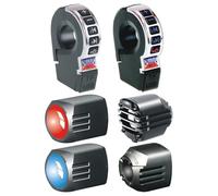 Motorrad Lautsprecher Lenker - Bluetootħ Soundsystem | 2,5 Zoll Wasserdichte Lautsprecher Motorrad | Mit Hupe Und Verstärker, Premium Stereo Audio Für Scooter Und Motorrads Begeisterte