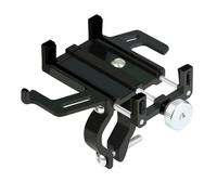 Motorrad Navigationshalterung Soporte Aleación Aluminio para Teléfono Motocicleta Soporte Mecánico Cinco Garras para Teléfono Bicicleta(Pure Black)