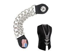 Motorrad Westen Extender - Motorradwestenverlängerungen - 2. Biker Westen Extender | Westen Verlängerungen- Westenverschluss Westenkette Biker Kette - 4 Stück Robuste Westenverlängerungen Für Biker
