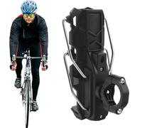 Motorradbecherhalter, Flaschenhalter Fahrrad, Trinkflaschenhalter - robuster Halter aus ABS & Edelstahl für 3,2-8 cm Durchmesser, Ideal für Motorrad, ATV, Fahrrad & sichere Getränkeaufnahme unterwegs