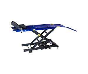 Motorradhebebühne Hidráulica DeTec Azul 360kg Scherenheber con Wippe 200-790mm