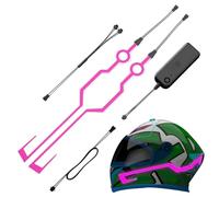 Motorradhelme LED-Streifen, Motorradhelme LED-Licht für Sicherheit, Wasserdicht erhöht Die Sicherheit und Sicht und ist mit den meisten Motorradhelmen kompatibel