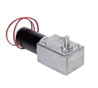 Motorreductor CC de tornillo sin fin turbo 5882-50ZY, 12 V/24 V, 1,5 RPM a 533 RPM, 250 kg, alto par, baja velocidad, con escobillas(Dual shaft 20mm,160rpm,12V)