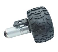 Motorreductor con codificador de CC JGA25-370, motor de avance/retroceso con engranaje metálico, 12-1360 RPM, alto torque en miniatura(12V,60RPM)