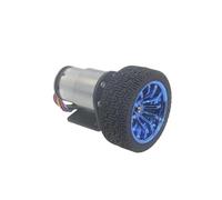 Motorreductor de 37 mm de diámetro, 6 V, 12 V, 24 V CC, con codificador y kit de ruedas for bricolaje, JGB37-520(6V 10RPM)