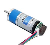 Motorreductor de caja de engranajes planetarios micro CM22-2230B de 22 mm, 12 V CC y 24 V, con codificador, de baja a alta velocidad y gran par.(45RPM,24V)