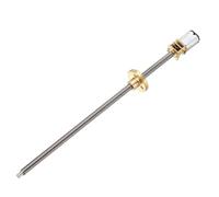 Motorreductor de CC con guía N20, 3 V, 6 V, 12 V, acero inoxidable, eje de brida de rosca rápida T5, plataforma elevadora de bricolaje, cinta transportadora, rosca de 4 mm(6V DC,60rpm)