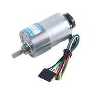 Motorreductor de CC de 12 V/24 V y 37 mm con velocidad ajustable, con conmutación en sentido horario y antihorario, micromotor eléctrico con engranajes metálicos JGB37-3530B