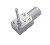 Motorreductor de CC eje largo con rosca M6, 6 V, 12, 24, 6-150 RPM, alto par, autoblocante, velocidad ajustable, JGY370
