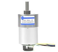 Motorreductor de CC JGB37-3530 con codificador Hall magnético 16 PPR, 37 mm diámetro, 12 V/24 V, 12-1600 RPM, conector PWM-XH2.54(24V Motor-ONLY,142)