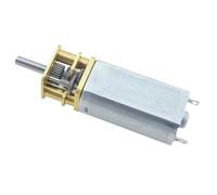Motorreductor de CC micro 13GA-050, 6 V, 12 V, velocidad ajustable, tamaño pequeño, gran par, motorreductor de metal de avance y retroceso(12V343RPM)