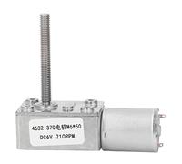 Motorreductor de corriente continua con engranaje helicoidal, motor reductor de bajo ruido de 6 V CC, 210 rpm, rotación en sentido horario y antihorario, reversible, con bloqueo