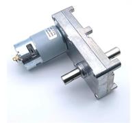 Motorreductor de engranajes CC alto par GF-775, 6 V, 12 y 24, con doble eje dirección en sentido horario/antihorario(6V,4rpm)