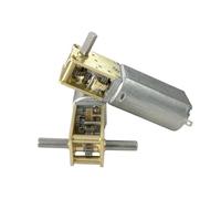 Motorreductor de engranajes de metal, de 3 V CC, 6 V, 12 V, 1218-050 050, simple/doble/eje largo, 4 RPM-381 RPM, de baja velocidad y alto par, con tornillo sin fin.(F 95RPM-381RPM_SINGLE SHAFT)