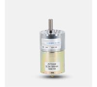 Motorreductor de imán permanente cilíndrico de 12 V CC y 24 V con eje de 6 mm, 10 W, robot, 180-800 RPM, giratorio reversible(24V,400RPM)