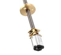 Motorreductor eléctrico GA12-N20, motorreductor de CC de 3 V/6 V/12 V con reductor, eje de tornillo T5 x 160 mm, motor reductor de rosca de baja velocidad