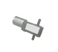 Motorreductor helicoidal JGY370 de 12 V con doble eje y regulación velocidad inversa, autobloqueo, CC 6 motor 24