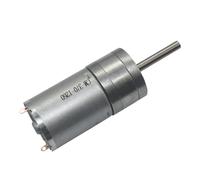 Motorreductor JGA25 370 DC 6 12 24V Metal eléctrico Micro alto Torque baja velocidad eje largo engranaje de reducción Motor reductor caja de cambios(No Bracket,620 RPM,24V)