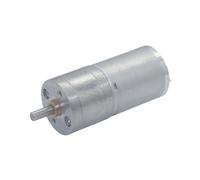 Motorreductor JGA25-370 motor CC 6V 12V 24V motorreductor eléctrico alto torque 16/26/35/60/77/130/170/280/620/1360rpm * 2 uds(1360,6V)