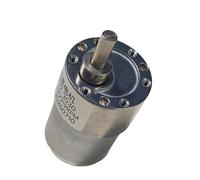 Motorreductor JGB37-3530 de 12/24 V CC, 37 mm, caja de engranajes totalmente metálica, 7-600 RPM, motorreductor de eje excéntrico de alto par, Motop(Motor,319rpm,24V)
