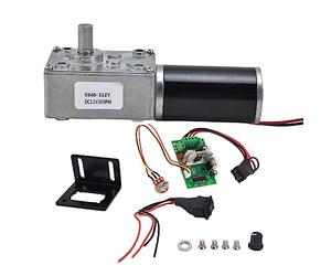 Motorreductor Kuuleyn DC12V Turbo para reducción de velocidad, accesorios para maquinaria con eje de 8 mm 5840-31ZY (12V30RPM)