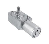 Motorreductor, motor de reducción de engranaje helicoidal reversible de alto par DC12V CW/CCW para máquina de cortina de mesa giratoria de robot DIY (5RPM)