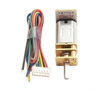 Motorreductor para GA12-N20-S0310D-E, motor de engranaje recto de metal de 6 V CC con codificador, alto par de 150-3000 RPM, compatible con la serie N20 para robótica y proyectos RC de bricolaje (750