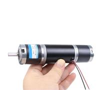 Motorreductor planetario de CC de 12 V, 20 W, 24 V y 25 W, 36 mm, doble eje, 36GP-36ZY, escobillas de carbón, micromotor de baja velocidad.(24VMotor and bracket,93RPM 6mm)