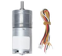 Motorreductor sin escobillas JGA25-2430, motor eléctrico de corriente continua con doble protección, motor de reducción de bajo ruido DC24V para modelos de automóviles, robots, (1360RPM)
