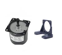 Motorreductor síncrono CHANCS 60KTYZ AC 220-240V 1.2r/min CW/CCW Par 100Kgf.cm con motorreductores 1PC Soporte de montaje Soporte de asiento fijo