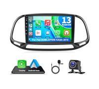 Motorsi 2+64G Radio de Coche para F-iat Doblo/Yeni Kasa 2015 con Carplay Inalámbrico Android Car, 9'' Android Pantalla Táctil Bluetooth/Navi/WiFi/FM/EQ/GPS/SWC/Canbus+Mic+Cámara Trasera AHD