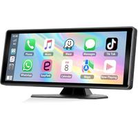 Motorsi Reproductor Multimedia para Coche Portátil 10.26 Pulgadas con A-pple Carplay Android Auto,Pantalla Táctil IPS HD para Coche para Autos, SUVs,Furgonetas,Pickups Y Camiones,EQ/AUX/Airplay