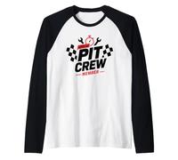 Motorsport Mechanic Racing Team Official Pit Crew Member Camiseta Manga Raglan