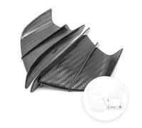 Motos Alerones 2X Alerón Aerodinámico Universal para Motocicleta con Pegatina Decorativa Adhesiva para para Suzuki Moto Spoiler ala(Matte Carbon)