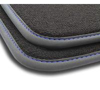 MOTOS Alfombrillas Coche de Velours Premium Adecuado para Renault Clio III 2005-2012 también para la versión Grand Tour - Premium, Matt, Azul - Experimenta un Nuevo Confort de conducción con un Juego
