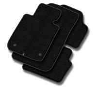 MOTOS alfombrillas coche de velours premium adecuado para SEAT Exeo 2008-2014 - Premium, Matt, Negro - Experimenta un nuevo confort de conducción con un juego de alfombra de coche de terciopelo para t