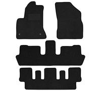 MOTOS alfombrillas coche de velours standard adecuado para Citroen C4 Grand Picasso I 2006-2012 7 pasajeros - Standard, Tejido, Negro - Experimenta un nuevo confort de conducción con un juego de alfom
