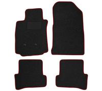 MOTOS alfombrillas coche de velours standard adecuado para Renault Clio III 2005-2012 también para la versión Grand Tour - Standard, Tejido, Rojo - Experimenta un nuevo confort de conducción con un ju