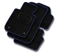 MOTOS alfombrillas coche de velours standard adecuado para SEAT Ateca desde 2016 - Standard, Tejido, Azul - Experimenta un nuevo confort de conducción con un juego de alfombra de coche de terciopelo p