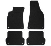 MOTOS alfombrillas coche de velours standard adecuado para SEAT Exeo 2008-2014 - Standard, Tejido, Gris - Experimenta un nuevo confort de conducción con un juego de alfombra de coche de terciopelo par