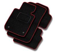 MOTOS alfombrillas coche de velours standard adecuado para Suzuki Ignis II 2003-2011 - Standard, Tejido, Rojo - Experimenta un nuevo confort de conducción con un juego de alfombra de coche de terciope