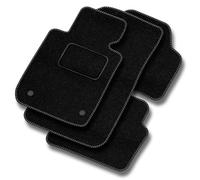 MOTOS alfombrillas coche de velours standard adecuado para Volkswagen Golf V 2003-2009 Fijaciones ovaladas - Standard, Tejido, Gris - Experimenta un nuevo confort de conducción con un juego de alfombr