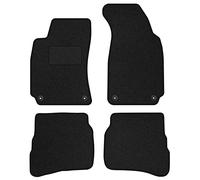 MOTOS alfombrillas coche de velours standard adecuado para Volkswagen Passat B5 1996-2005 fijaciones redondas - Standard, Tejido, Negro - Experimenta un nuevo confort de conducción con un juego de alf