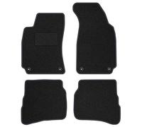 MOTOS alfombrillas coche de velours standard adecuado para Volkswagen Passat B5 1996-2005 fijaciones redondas - Standard, Tejido, Gris - Experimenta un nuevo confort de conducción con un juego de alfo