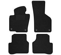 MOTOS alfombrillas coche de velours standard adecuado para Volkswagen Passat B7 2010-2015 Fijaciones ovaladas - Standard, Tejido, Negro - Experimenta un nuevo confort de conducción con un juego de alf