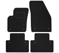 MOTOS alfombrillas coche de velours standard adecuado para Volvo V50 2004-2012 - Standard, Tejido, Negro - Experimenta un nuevo confort de conducción con un juego de alfombra de coche de terciopelo pa