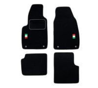 MOTOS Alfombrillas de Velours Personalizadas Adecuado para Fiat 500 Desde 2020 Híbrido (HEV) - Personalizado, Matt, Blanco - Mantenga su Coche Limpio y cómodo con Nuestras Alfombrillas